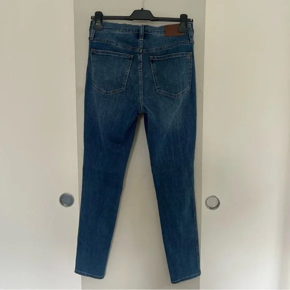 Madewell 10” High Rise Skinny Jeans - Medium Wash - Size 27 - Classic Minimal - Picture 4 of 11